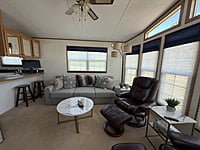 NEW LISTING!! SITE #64- 2002 NORTHLANDER MEADOWBROOK- 14'x39'- 1 BED WITH LARGE SUNROOM