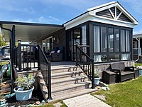 SITE #1079-NEW LISTING-2016 NORTHLANDER ESCAPE-12'x52'-WATERFRONT-PEBBLE BEACH-2 BED, QUAD BUNKS